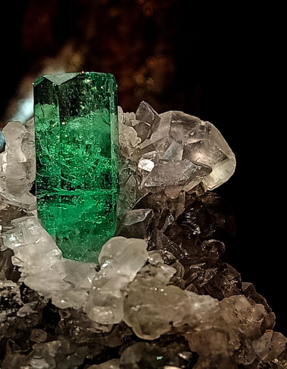 Raw Zambian emerald rough from Zambian
