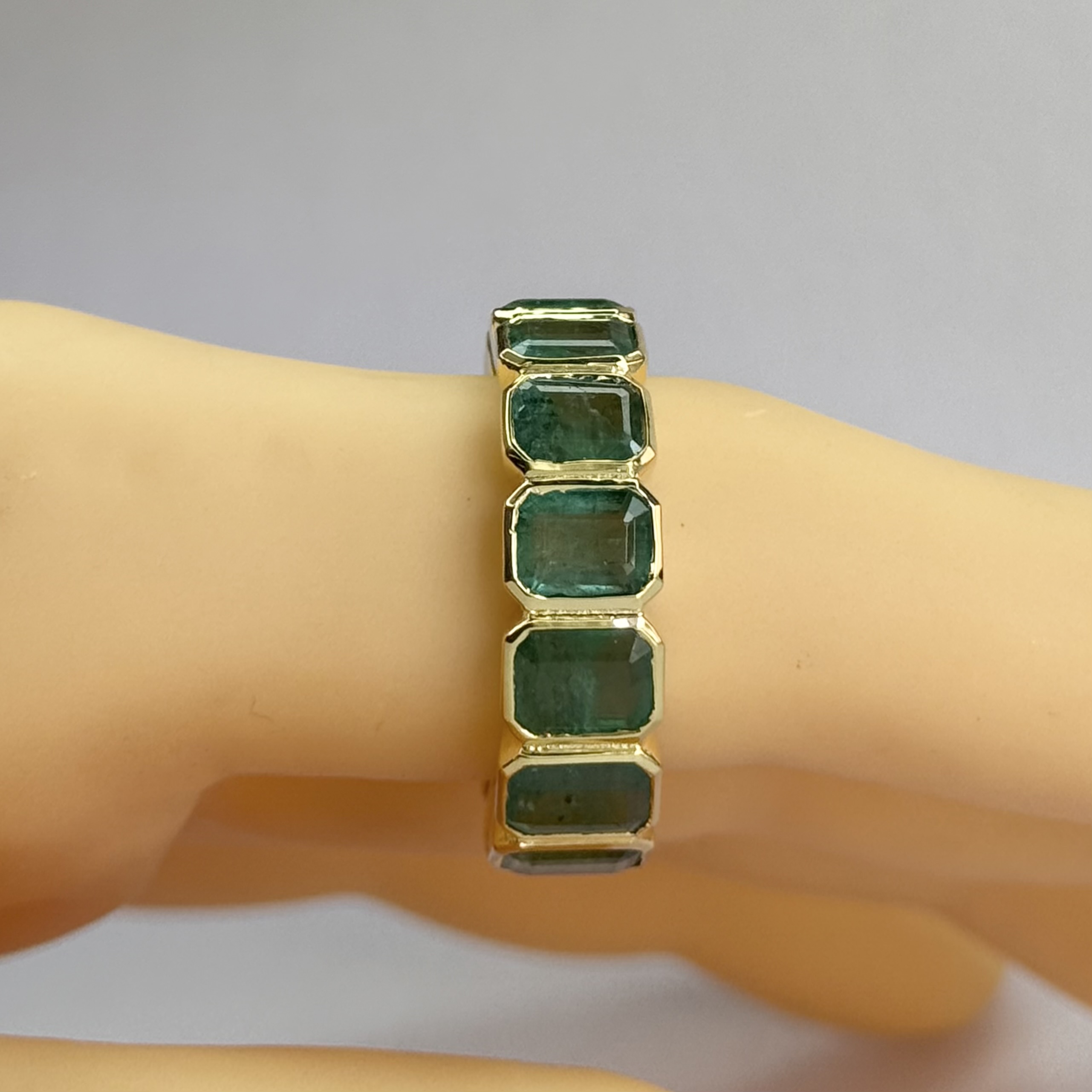 Emerald eternity ring
