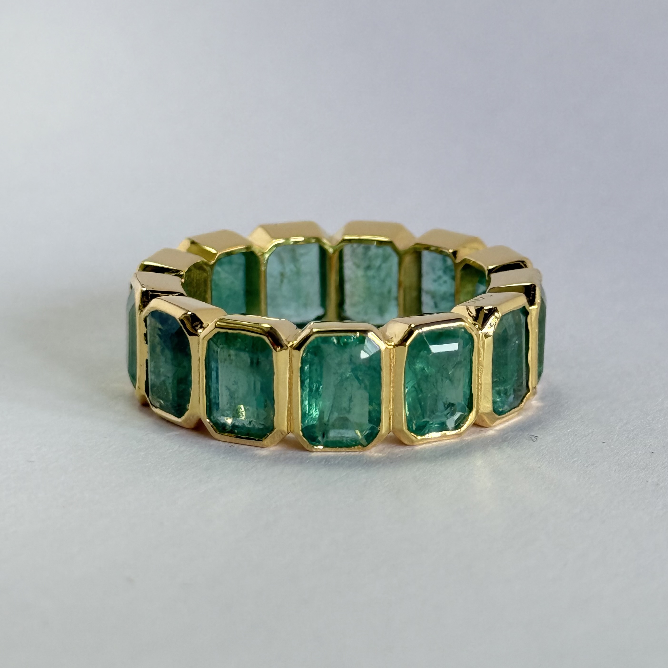 Emerald eternity ring