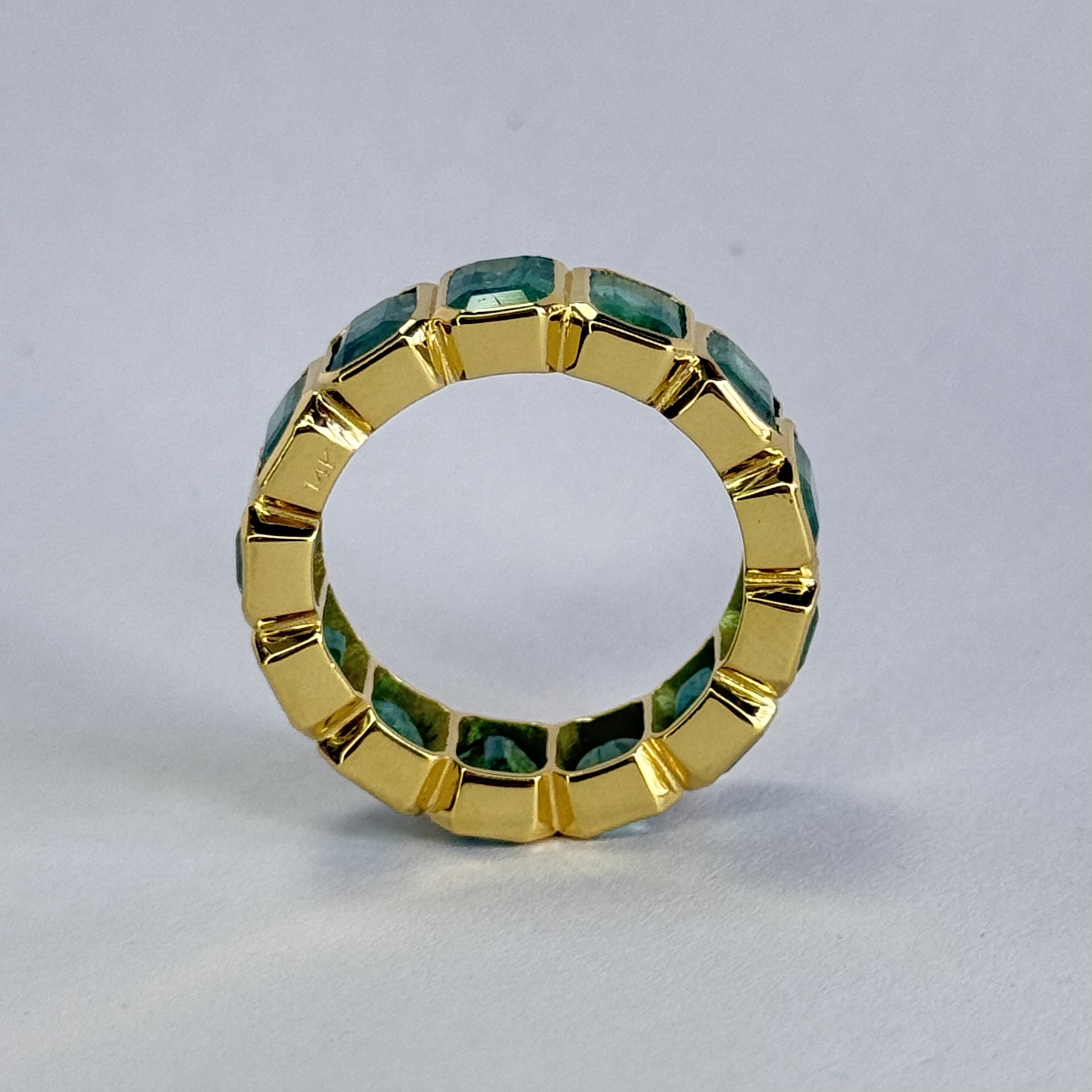 Emerald eternity ring