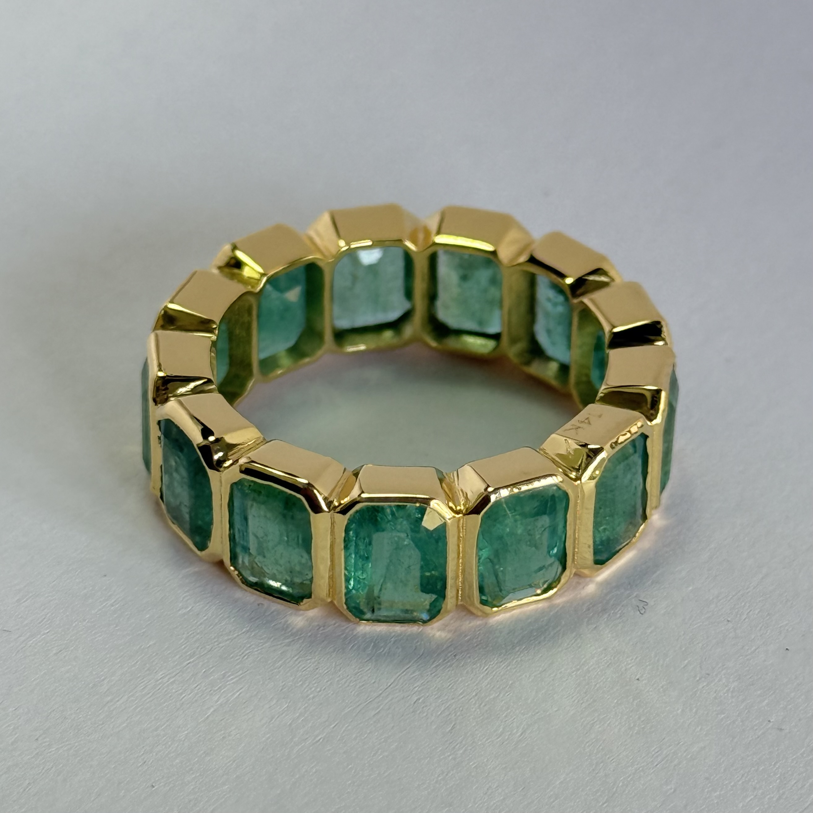 Emerald eternity ring